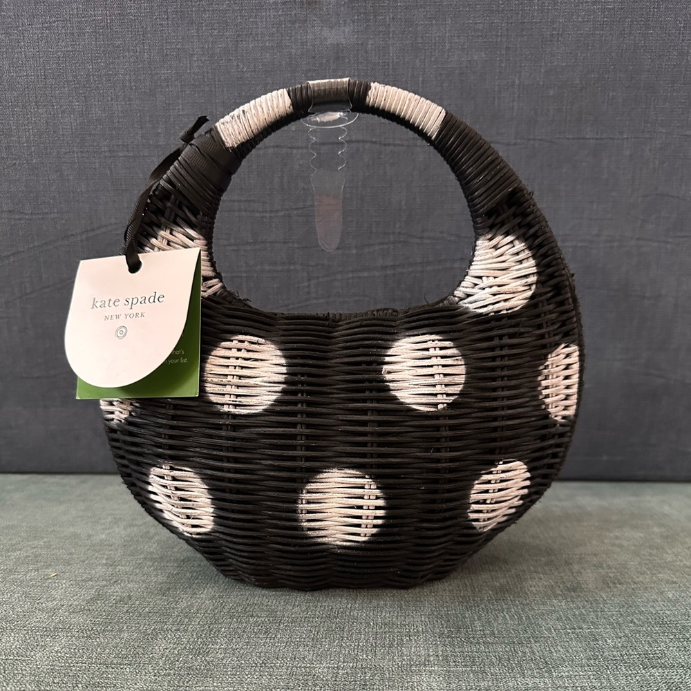 Kate Spade Black and White Polka Dot Shoulder Bag